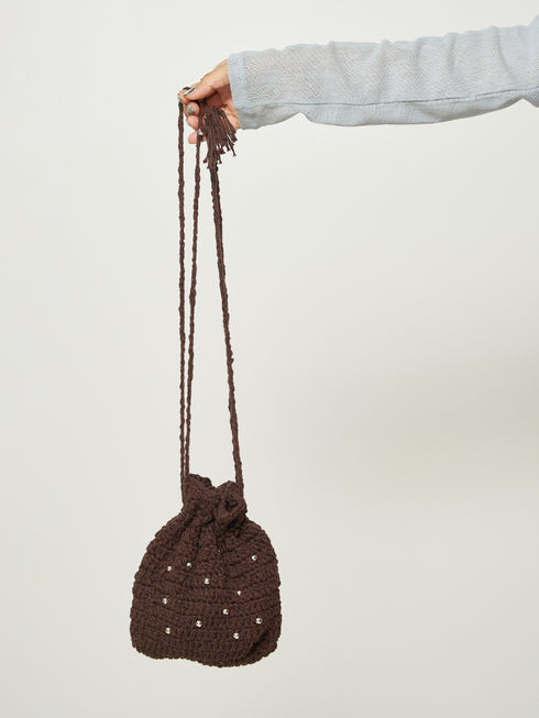 HAND KNIT POUCH /Y251-08019